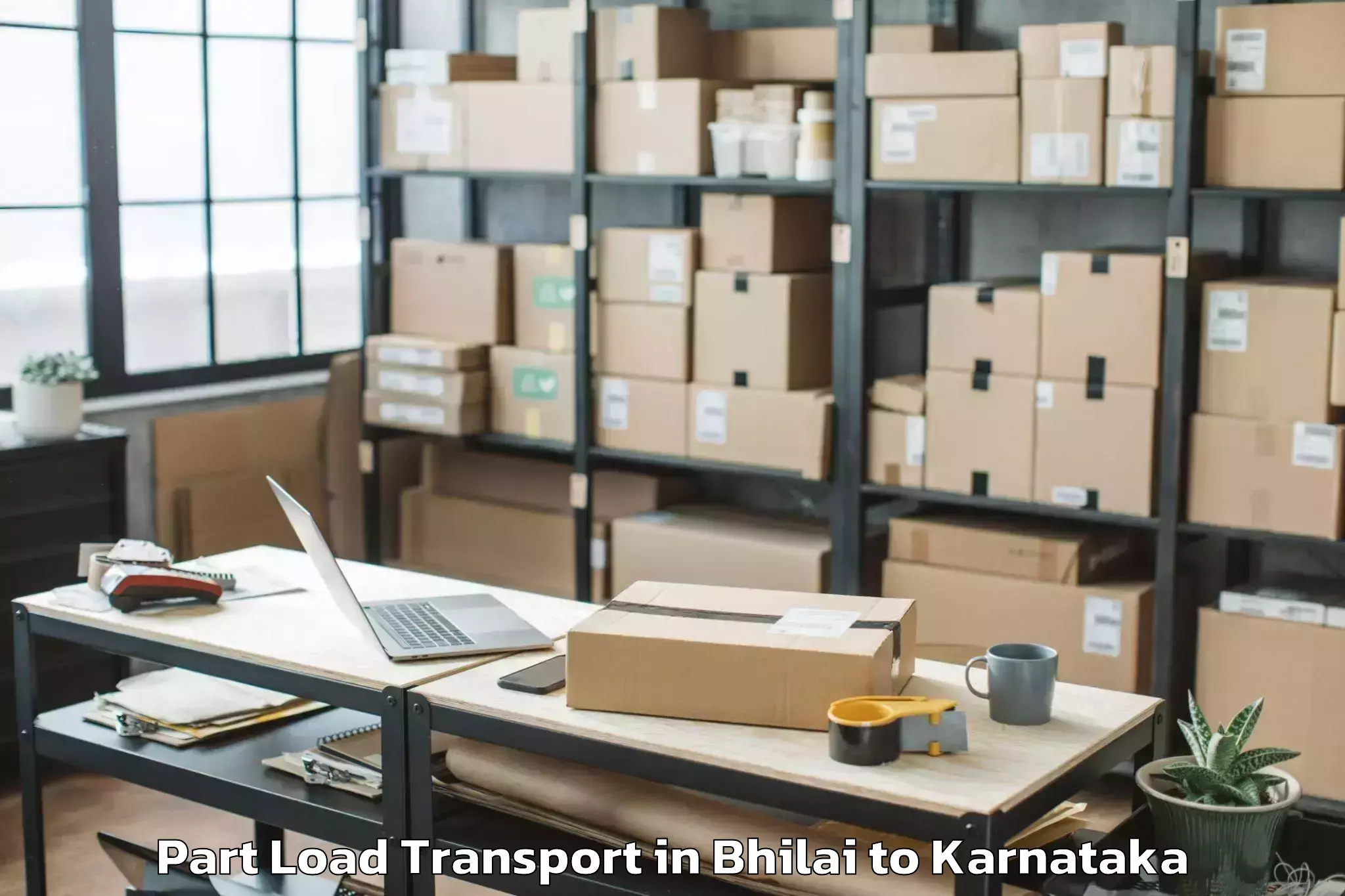 Reliable Bhilai to Hindustan Airport Blr Part Load Transport